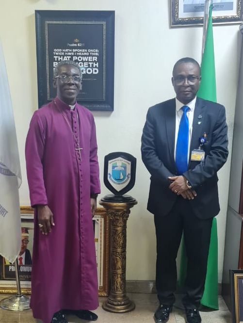 Bishop C. E. Ide Pays Courtesy Visit to University of Port Harcourt’s Vice Chancellor